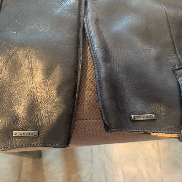 Very gentle used Diesel tall black boots looking for a new home. - Picture 2 of 6